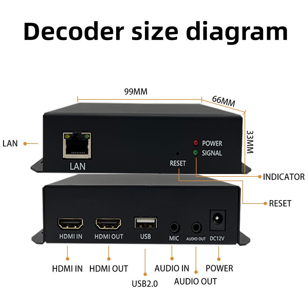 EN_HHN10 HDMI Encoder, Support Stream Pulling & Receiving Push Stream, Multi-Protocol Conversion, Ideal for Live Streaming, IPTV Broadcast, Security Monitoring, Video Conference & Remote Teaching