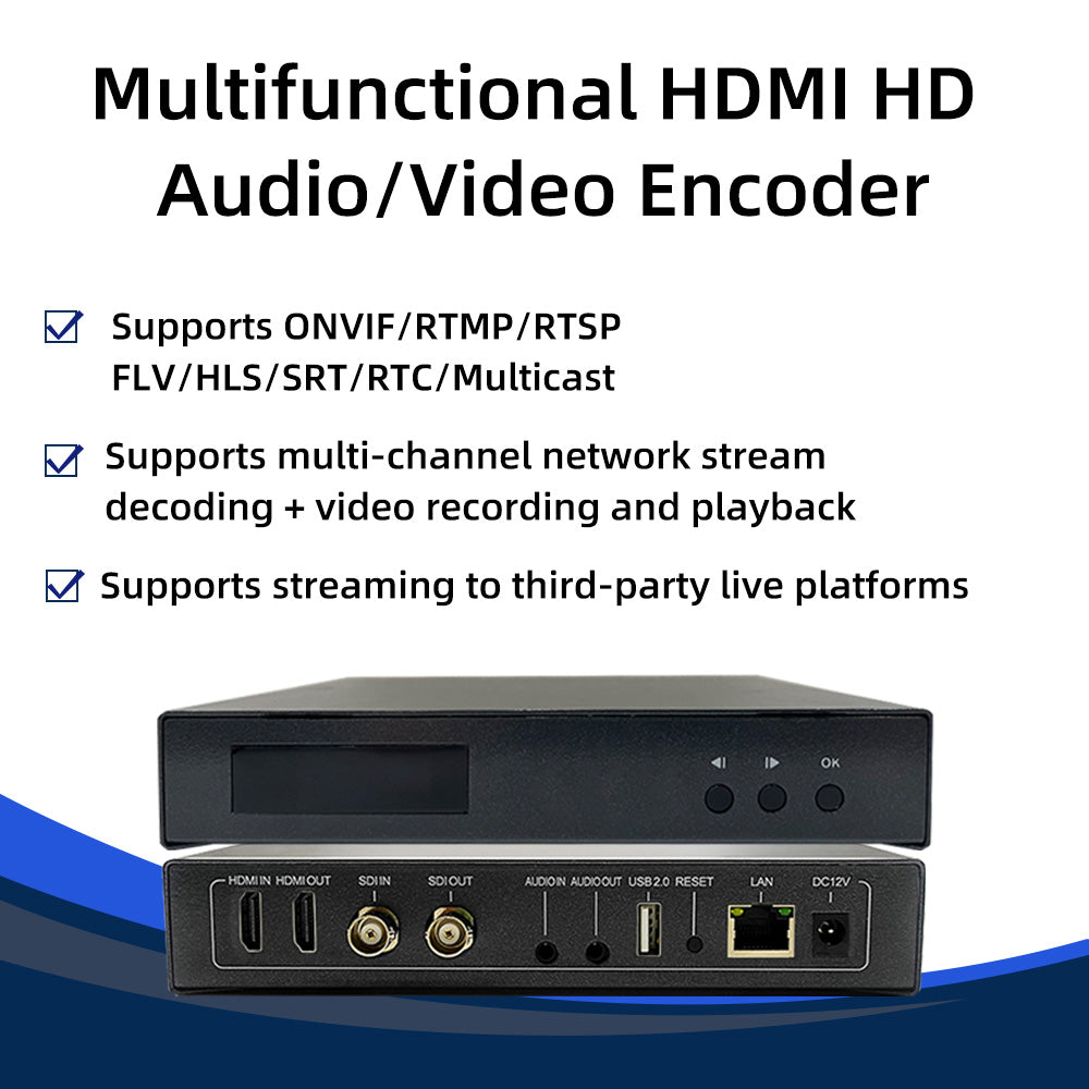 EN_HSN01 Professional HDMI Encoder Decoder Combo Low Bandwidth Consumption for Live Broadcast, Conference & Monitoring