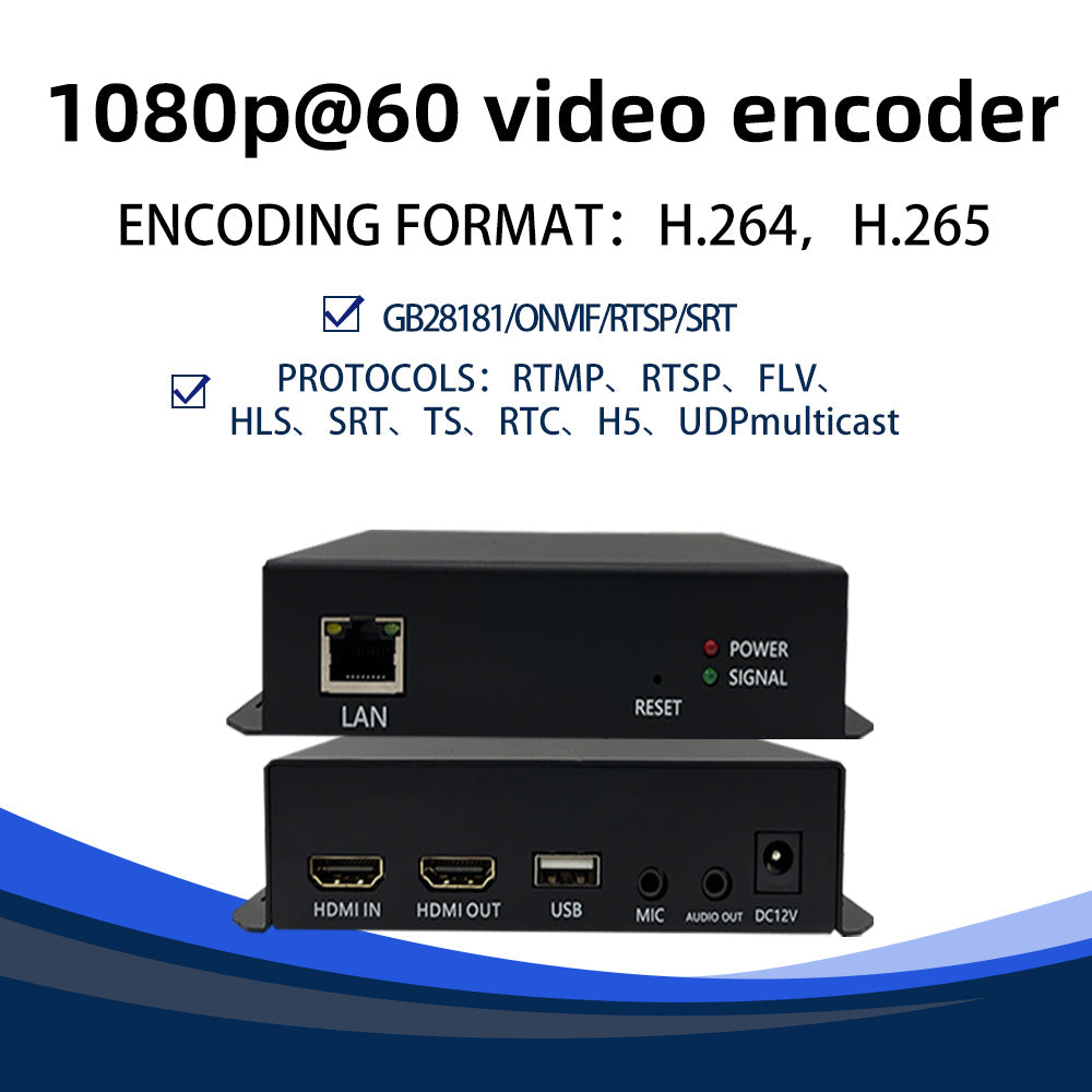EN_HHN10 HDMI Encoder, Support Stream Pulling & Receiving Push Stream, Multi-Protocol Conversion, Ideal for Live Streaming, IPTV Broadcast, Security Monitoring, Video Conference & Remote Teaching
